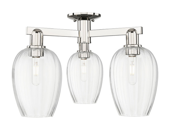 Semi-Flush Mts. Multi-port/Cluster by Innovations ( 405 | 716-3F-PN-G457-6CL Arcadia ) 