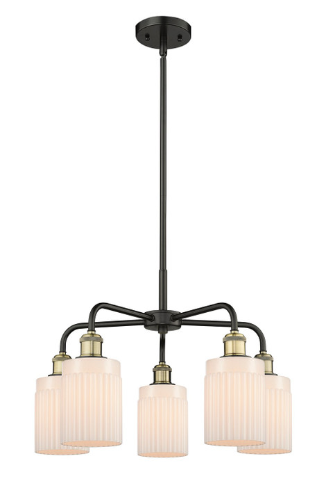 Mid. Chandeliers Glass Down by Innovations ( 405 | 516-5CR-BAB-G341 Ballston ) 