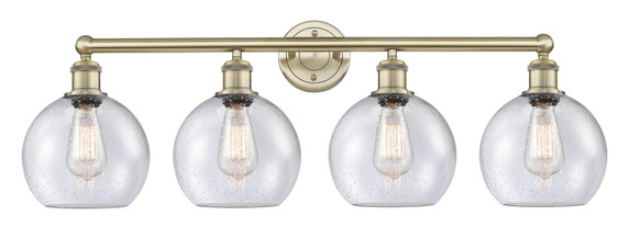 Bathroom Fixtures Four Lights by Innovations ( 405 | 616-4W-AB-G124-8 Edison ) 