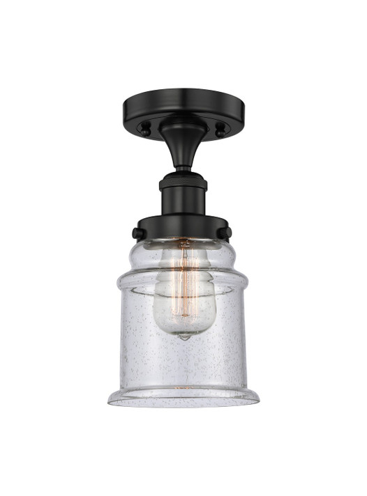 Semi-Flush Mts. Glass Down by Innovations ( 405 | 616-1F-BK-G184 Edison ) 