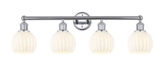 Bathroom Fixtures Four Lights by Innovations ( 405 | 616-4W-PC-G1217-6WV Edison ) 