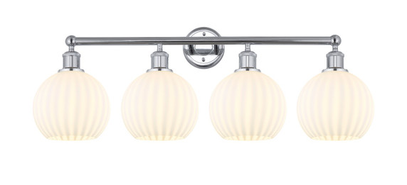 Bathroom Fixtures Four Lights by Innovations ( 405 | 616-4W-PC-G1217-8WV Edison ) 