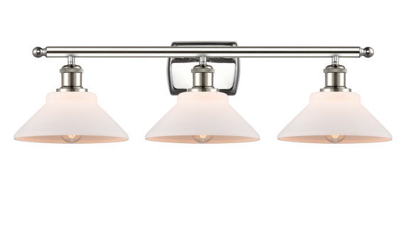 Bathroom Fixtures Three Lights by Innovations ( 405 | 516-3W-PN-G131 Ballston ) 