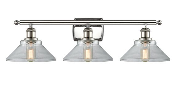 Bathroom Fixtures Three Lights by Innovations ( 405 | 516-3W-PN-G132 Ballston ) 
