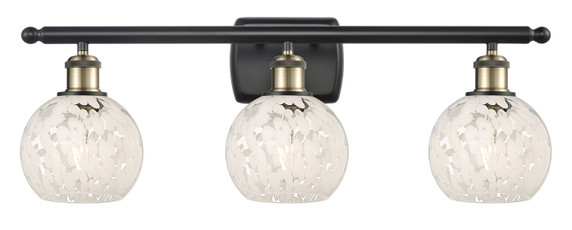 Bathroom Fixtures Three Lights by Innovations ( 405 | 516-3W-BAB-G1216-6WM Ballston ) 