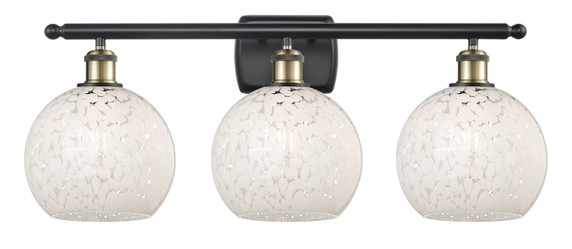 Bathroom Fixtures Three Lights by Innovations ( 405 | 516-3W-BAB-G1216-8WM Ballston ) 