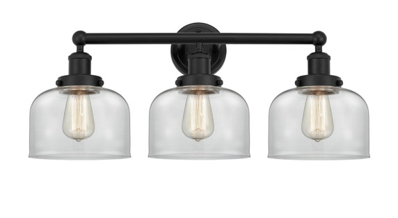 Bathroom Fixtures Three Lights by Innovations ( 405 | 616-3W-BK-G72 Edison ) 