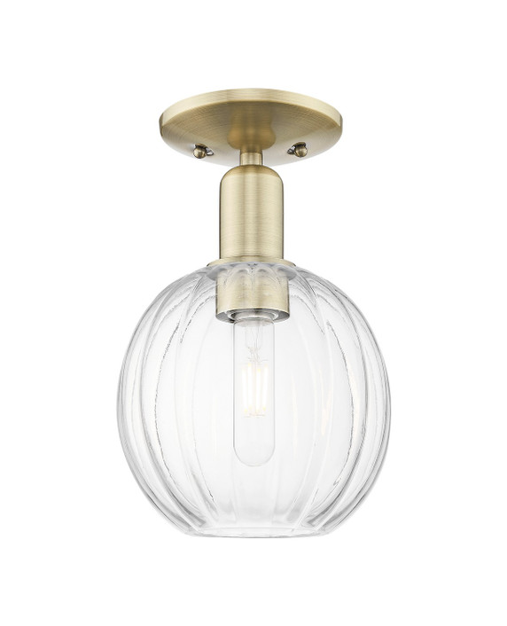Semi-Flush Mts. Glass Down by Innovations ( 405 | 716-1C-AB-G458-7CL Arcadia ) 