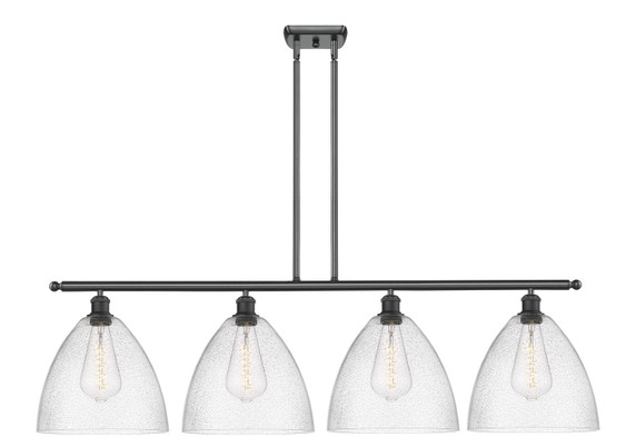 Linear/Island 4 Light + by Innovations ( 405 | 516-4I-BK-GBD-124-LED Ballston ) 