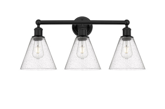 Bathroom Fixtures Three Lights by Innovations ( 405 | 616-3W-BK-GBC-84 Edison ) 