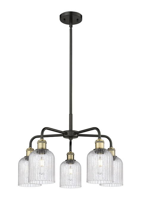 Mid. Chandeliers Glass Down by Innovations ( 405 | 516-5CR-BAB-G559-5SDY Downtown Urban ) 