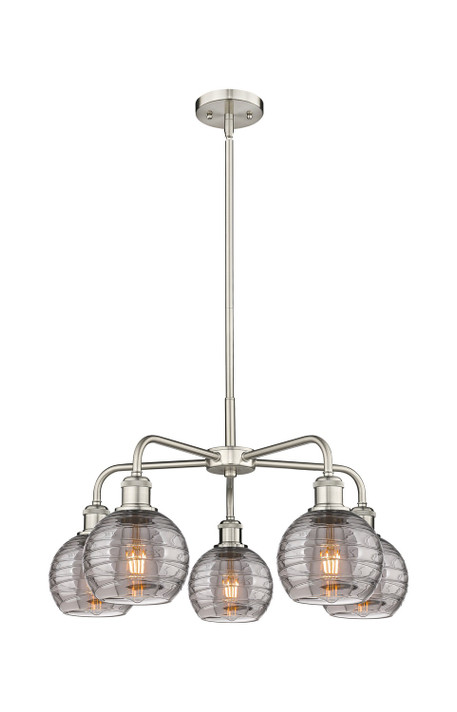 Mid. Chandeliers Glass Down by Innovations ( 405 | 516-5CR-SN-G1213-6SM Ballston ) 
