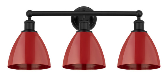Bathroom Fixtures Three Lights by Innovations ( 405 | 616-3W-BK-MBD-75-RD Edison ) 