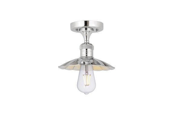 Semi-Flush Mts. Exposed Lamps by Innovations ( 405 | 517-1C-PC-M17-PC Franklin Restoration ) 