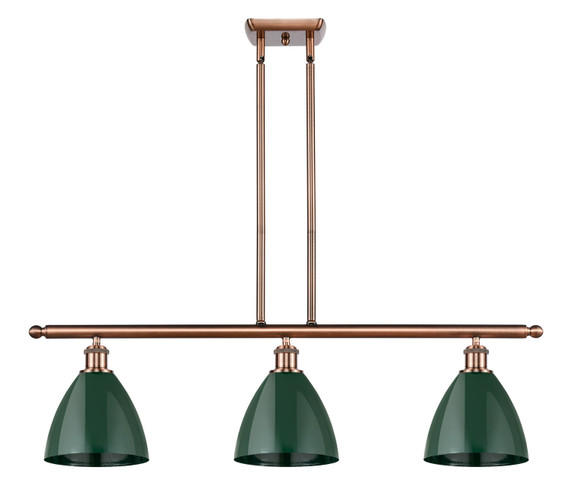 Linear/Island 3 Light Bar by Innovations ( 405 | 516-3I-AC-MBD-75-GR Ballston ) 