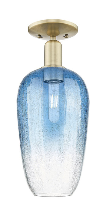 Semi-Flush Mts. Glass Down by Innovations ( 405 | 716-1C-AB-G484-7SB Arcadia ) 