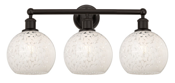 Bathroom Fixtures Three Lights by Innovations ( 405 | 616-3W-OB-G1216-8WM Edison ) 