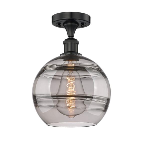 Semi-Flush Mts. Glass Down by Innovations ( 405 | 616-1F-BK-G556-10SM Edison ) 
