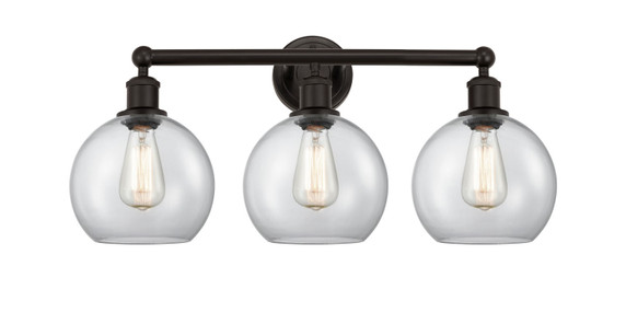Bathroom Fixtures Three Lights by Innovations ( 405 | 616-3W-OB-G122-8 Edison ) 