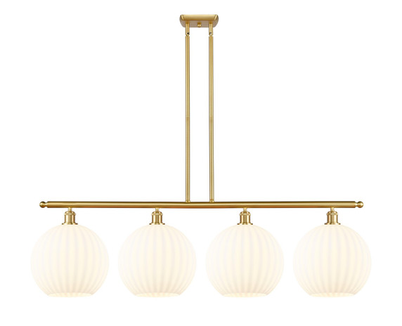 Linear/Island 4 Light + by Innovations ( 405 | 516-4I-SG-G1217-12WV Ballston ) 