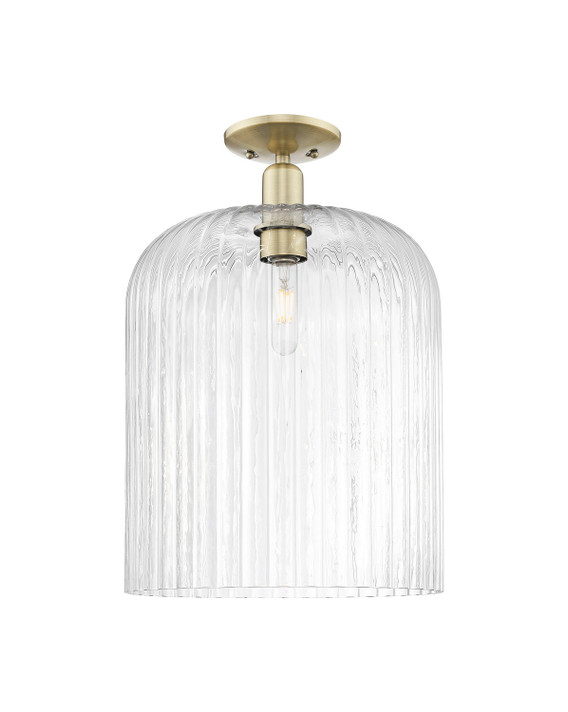 Semi-Flush Mts. Glass Down by Innovations ( 405 | 716-1C-AB-G559-12CL Arcadia ) 