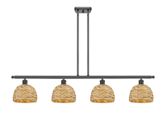 Linear/Island 4 Light + by Innovations ( 405 | 516-4I-BK-RBD-8-NAT Ballston ) 