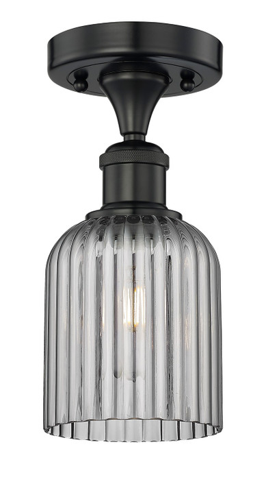 Semi-Flush Mts. Glass Down by Innovations ( 405 | 616-1F-BK-G559-5SM Edison ) 