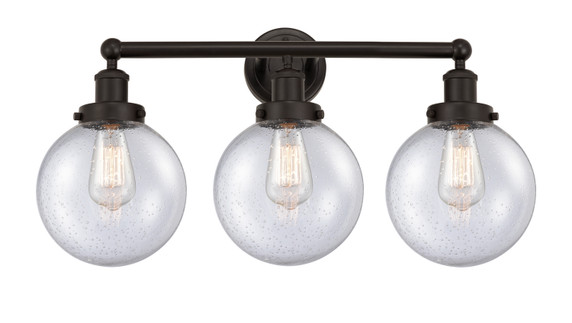Bathroom Fixtures Three Lights by Innovations ( 405 | 616-3W-OB-G204-8 Edison ) 