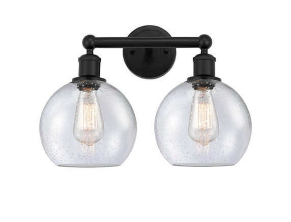 Bathroom Fixtures Two Lights by Innovations ( 405 | 616-2W-BK-G124-8 Edison ) 