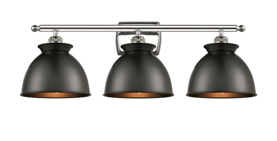 Bathroom Fixtures Three Lights by Innovations ( 405 | 516-3W-PN-M14-BK Ballston ) 