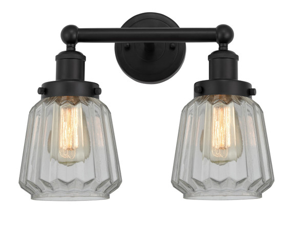 Bathroom Fixtures Two Lights by Innovations ( 405 | 616-2W-BK-G142 Edison ) 