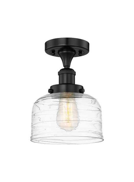 Semi-Flush Mts. Glass Down by Innovations ( 405 | 616-1F-BK-G713 Edison ) 