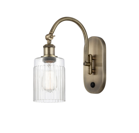 Sconces Single Glass by Innovations ( 405 | 518-1W-AB-G342 Ballston ) 