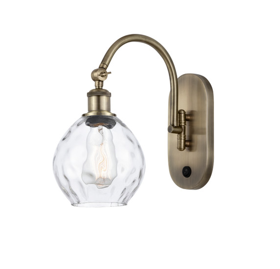 Sconces Single Glass by Innovations ( 405 | 518-1W-AB-G362 Ballston ) 