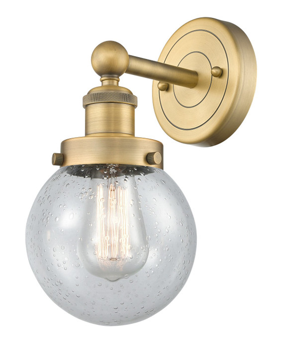 Sconces Single Glass by Innovations ( 405 | 616-1W-BB-G204-6 Edison ) 