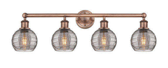 Bathroom Fixtures Four Lights by Innovations ( 405 | 616-4W-AC-G1213-6SM Edison ) 