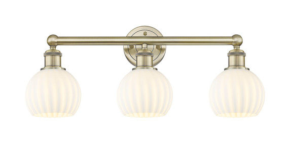 Bathroom Fixtures Three Lights by Innovations ( 405 | 616-3W-AB-G1217-6WV Edison ) 