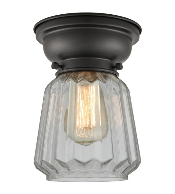 Flush Mounts Glass Down by Innovations ( 405 | 623-1F-BK-G142 Franklin Restoration ) 