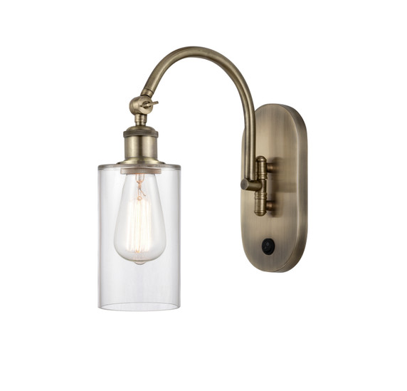 Sconces Single Glass by Innovations ( 405 | 518-1W-AB-G802-LED Ballston ) 