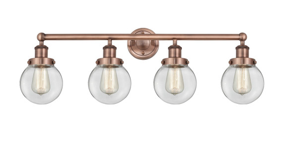 Bathroom Fixtures Four Lights by Innovations ( 405 | 616-4W-AC-G202-6 Edison ) 
