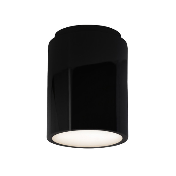 Exterior Ceiling Mount by Justice Designs ( 102 | CER-6100W-BLK Radiance ) 