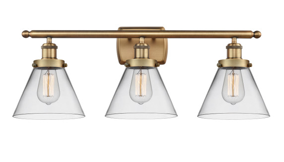 Bathroom Fixtures Three Lights by Innovations ( 405 | 916-3W-BB-G42-LED Ballston Urban ) 