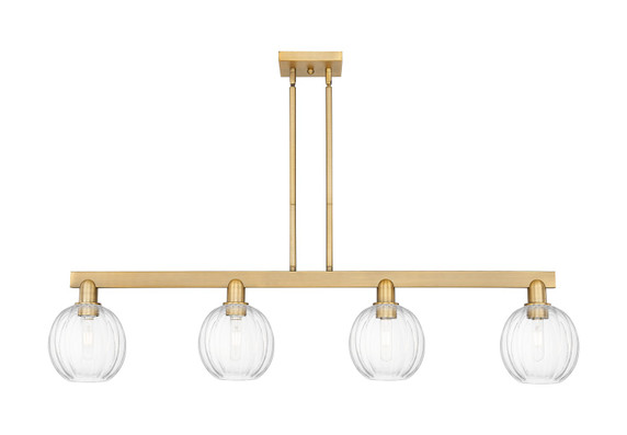 Linear/Island 4 Light + by Innovations ( 405 | 716-4I-BB-G458-7CL Arcadia ) 