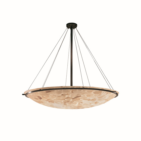 Pendants Bowl Style by Justice Designs ( 102 | ALR-9699-35-DBRZ-LED9-9000 Alabaster Rocks ) 
