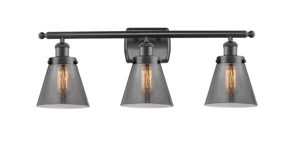 Bathroom Fixtures Three Lights by Innovations ( 405 | 916-3W-BK-G63-LED Ballston Urban ) 
