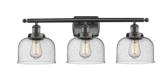 Bathroom Fixtures Three Lights by Innovations ( 405 | 916-3W-BK-G74 Ballston Urban ) 