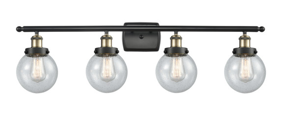 Bathroom Fixtures Four Lights by Innovations ( 405 | 916-4W-BAB-G204-6 Ballston Urban ) 