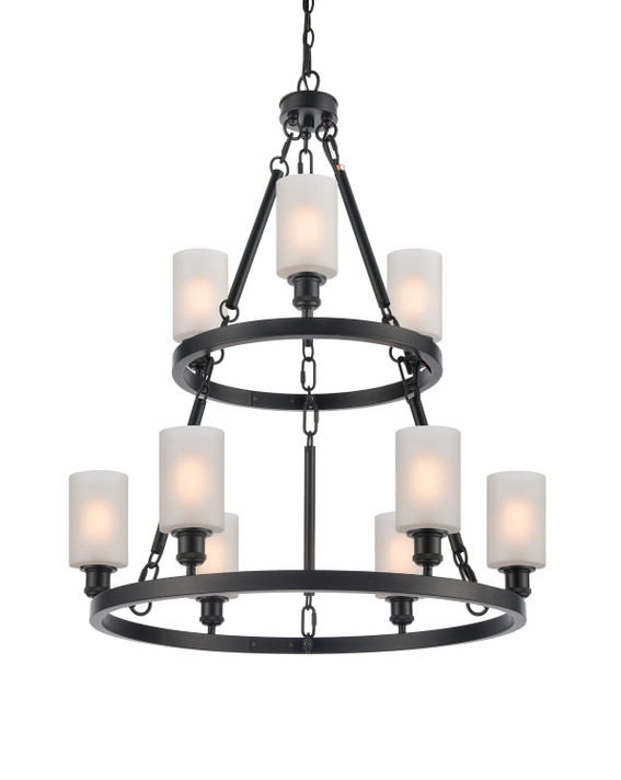 Large Chandeliers Glass Shade by Innovations ( 405 | 8203-BK-G801-LED Ballston ) 