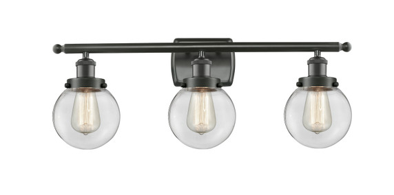 Bathroom Fixtures Three Lights by Innovations ( 405 | 916-3W-OB-G202-6 Ballston Urban ) 