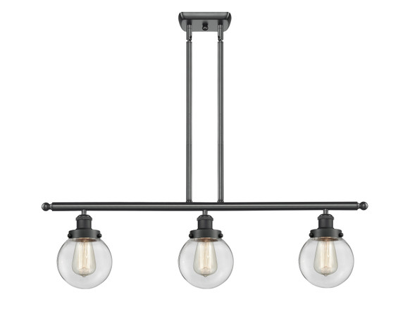 Linear/Island 3 Light Bar by Innovations ( 405 | 916-3I-BK-G202-6-LED Ballston Urban ) 
